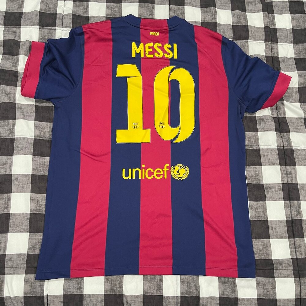 Lionel Messi Barcelona Home Jersey 2014/2015 Nike Size Large